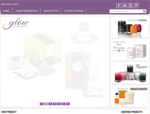 Tablet Screenshot of glowlivingbeauty.com
